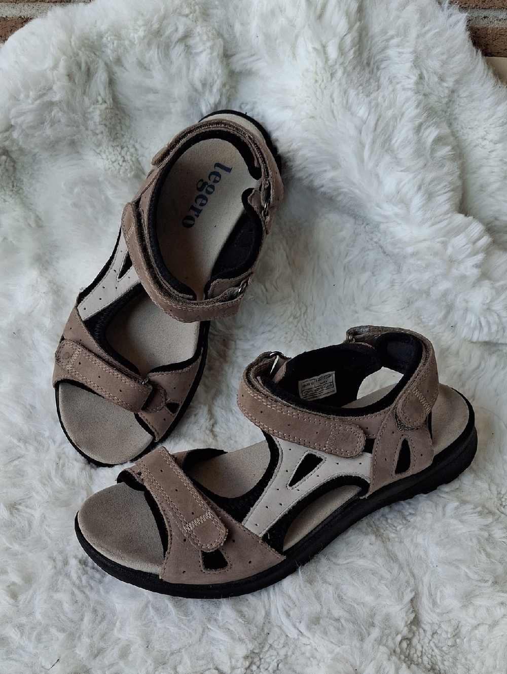 Legero Austria Nubuck Leather Comfort Walking Sandals EU 38 US 7.5